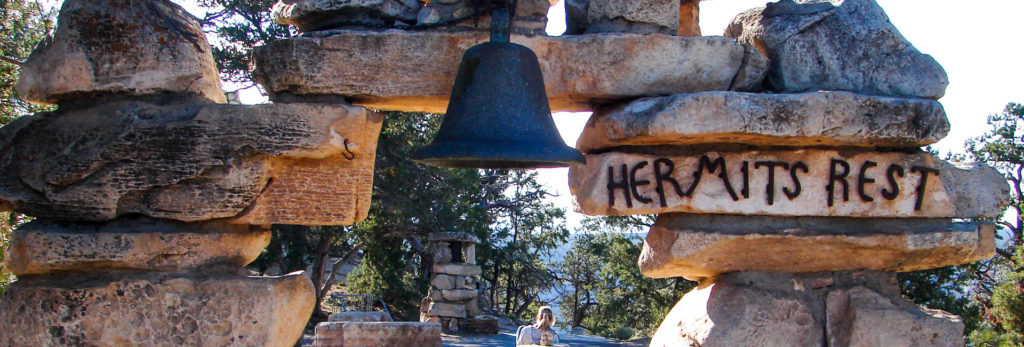 Stop at Hermit's Rest on our self-guided grand canyon backpacking tour!